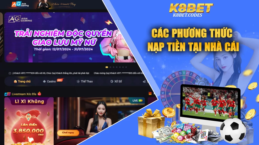 Các phương thức nạp tiền tại nhà cái