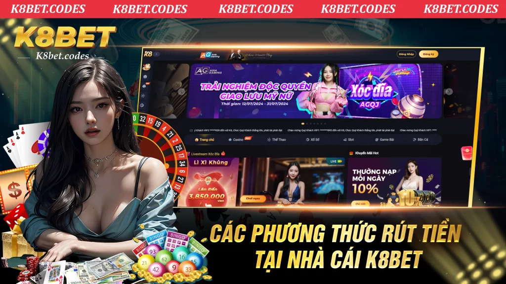 Các phương thức rút tiền tại nhà cái