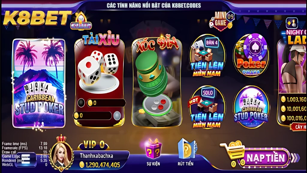 Các tính năng nổi bật của app k8bet